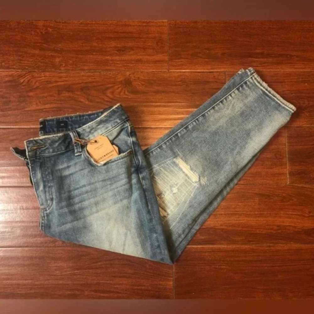 Lucky Brand women Reese boyfriend cropped jeans 14W